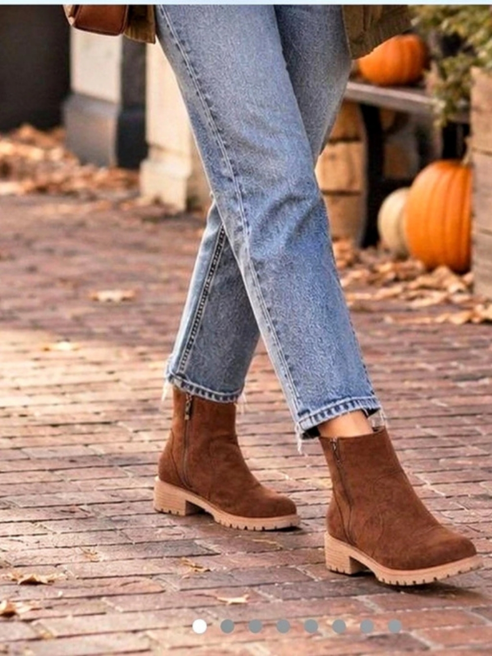 Seven7 Brown Ankle Boots Like New